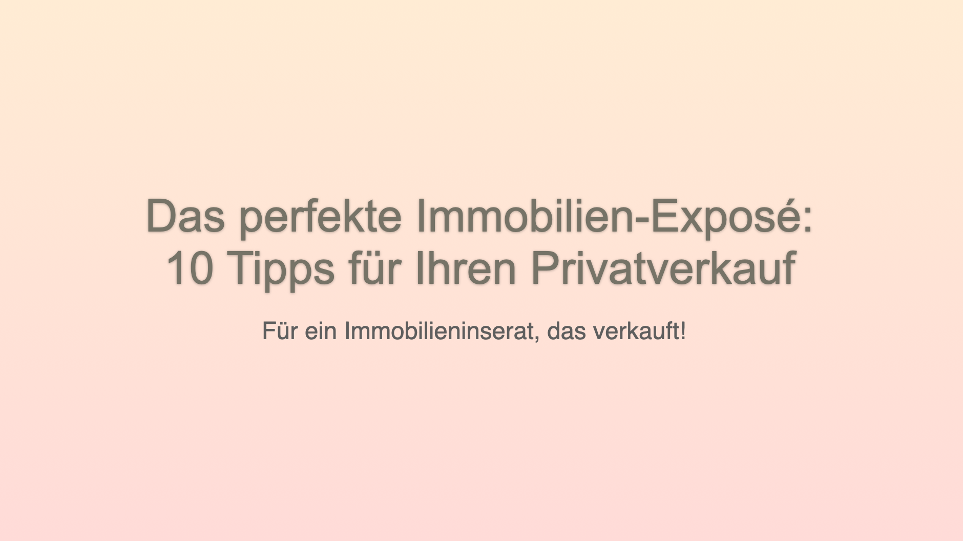 Webinar für Immobilien-Exposés